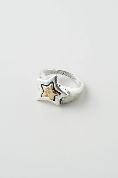 GOLDY Vintage Layered Star Ring