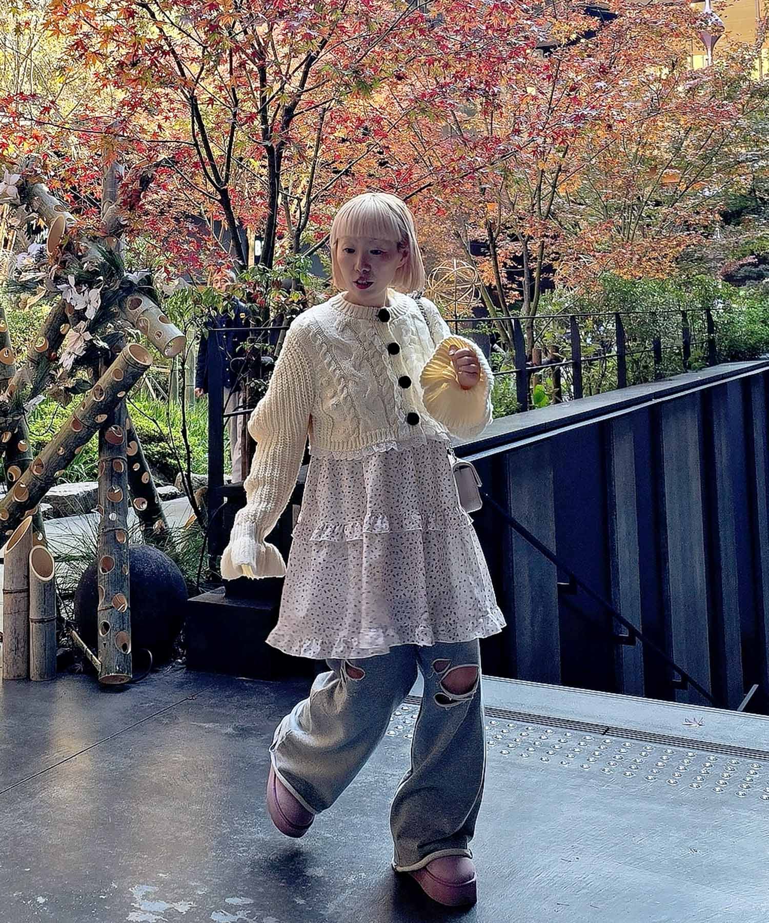 フリルティアードキャミワンピミニ