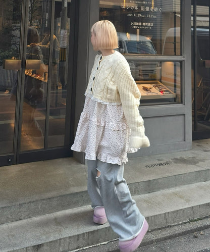 フリルティアードキャミワンピミニ