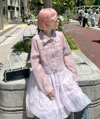 ふんわりシアードットバルーンスカート