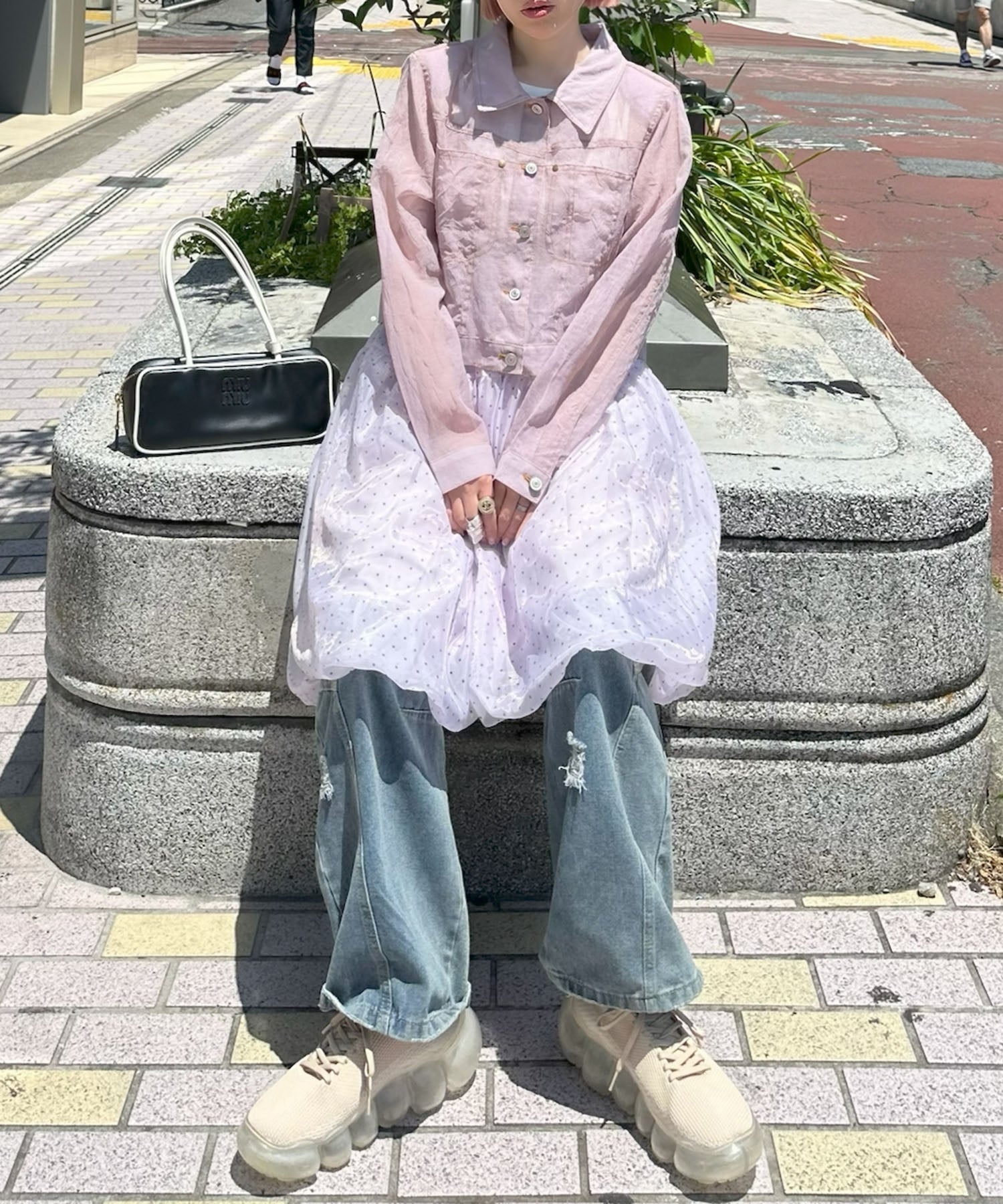 ふんわりシアードットバルーンスカート