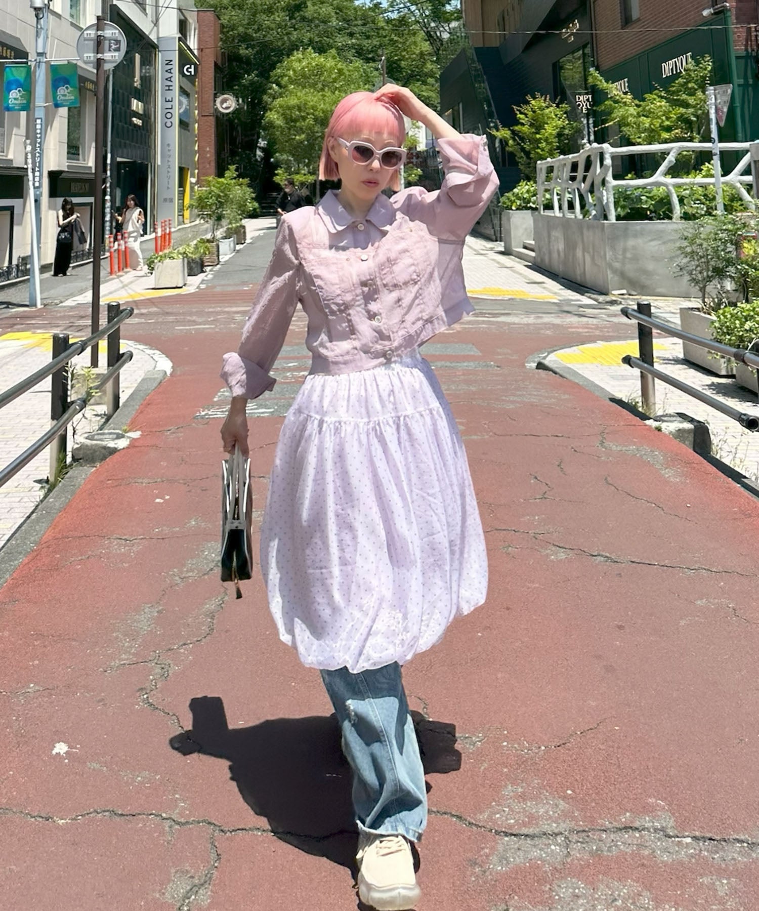 ふんわりシアードットバルーンスカート