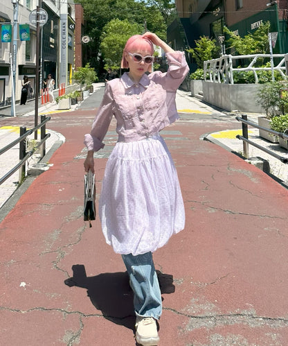 ふんわりシアードットバルーンスカート