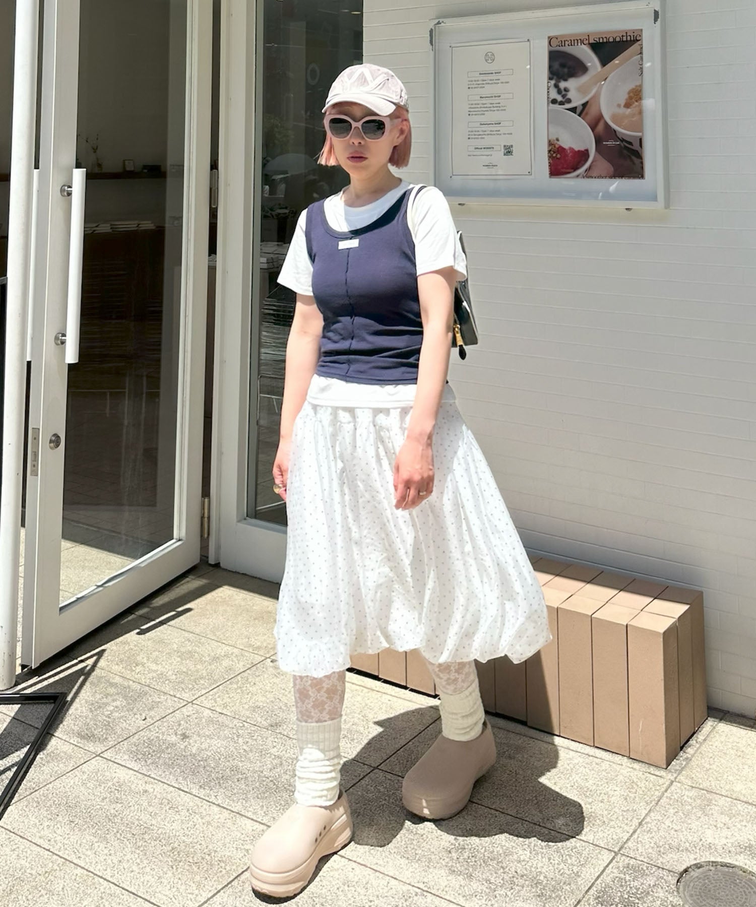 ふんわりシアードットバルーンスカート
