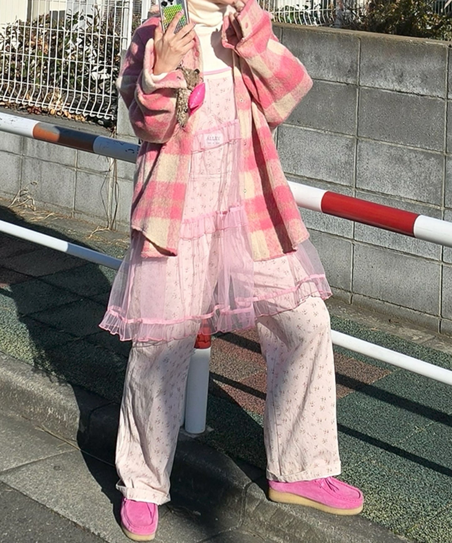 フリルティアードキャミワンピミニ