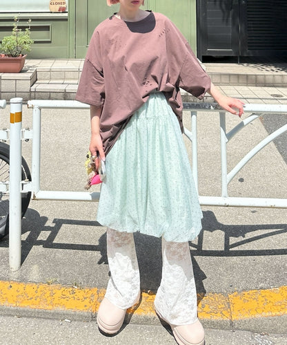 ふんわりシアードットバルーンスカート
