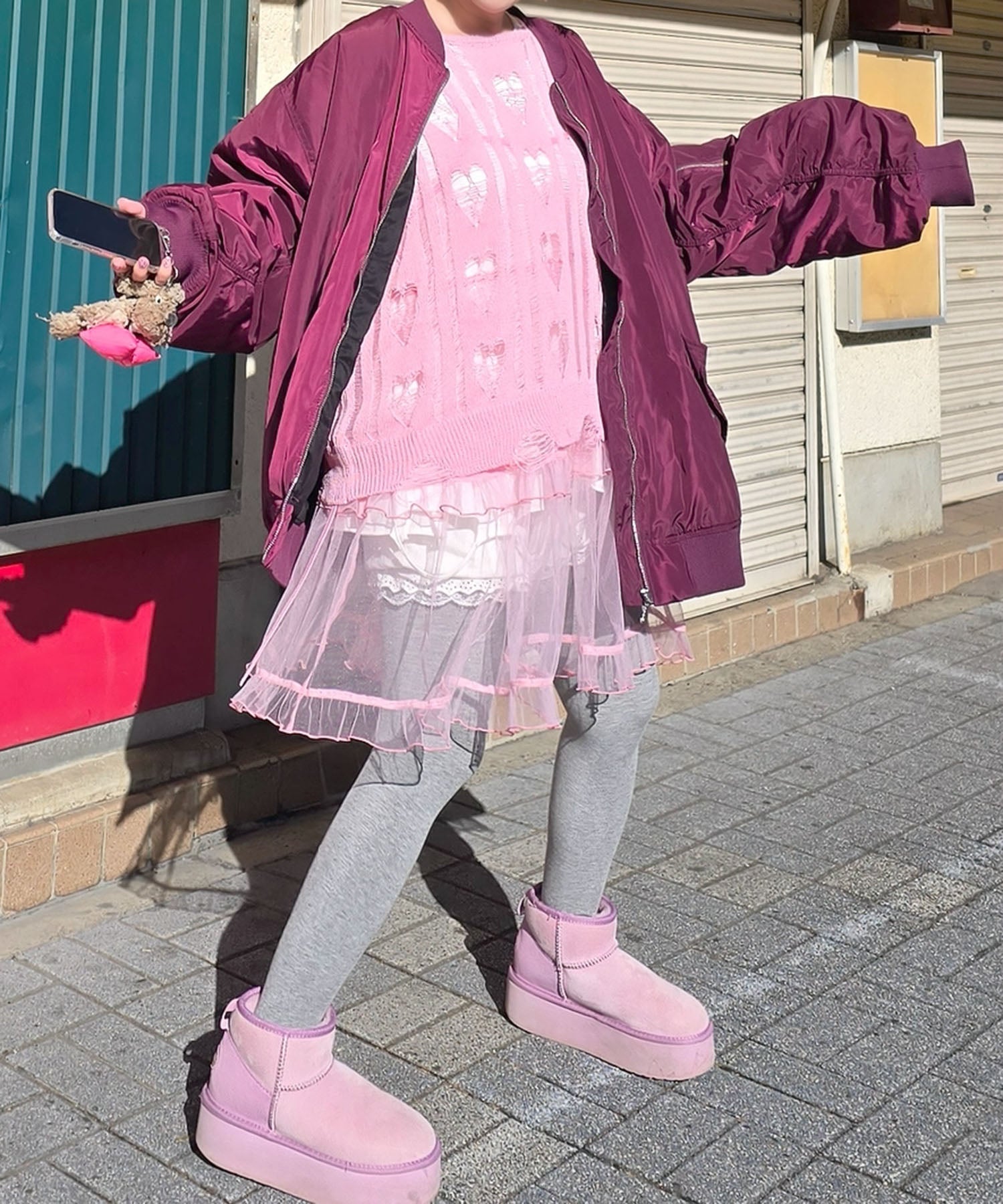 フリルティアードキャミワンピミニ