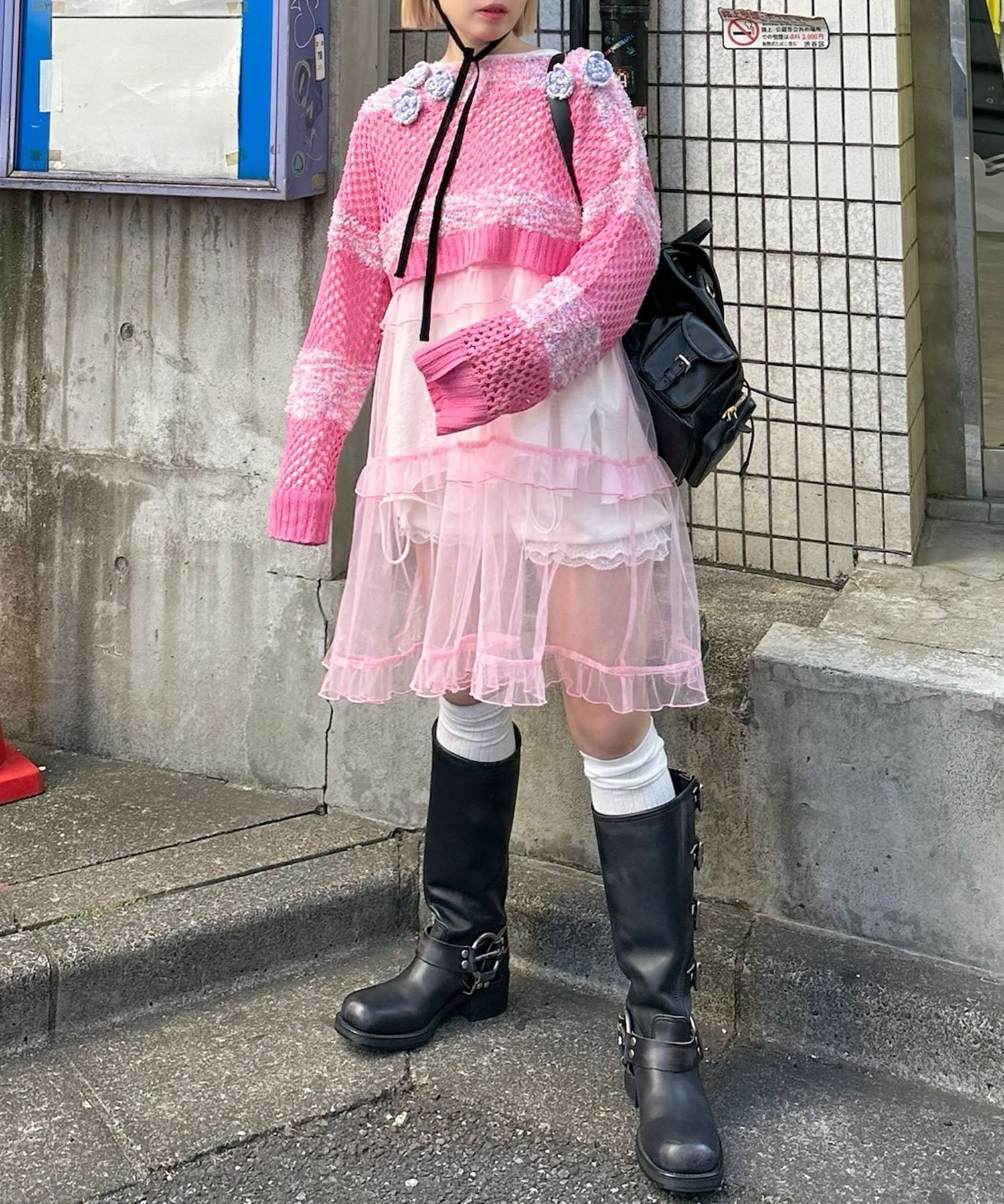 フリルティアードキャミワンピミニ