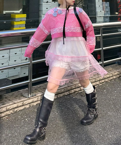 フリルティアードキャミワンピミニ