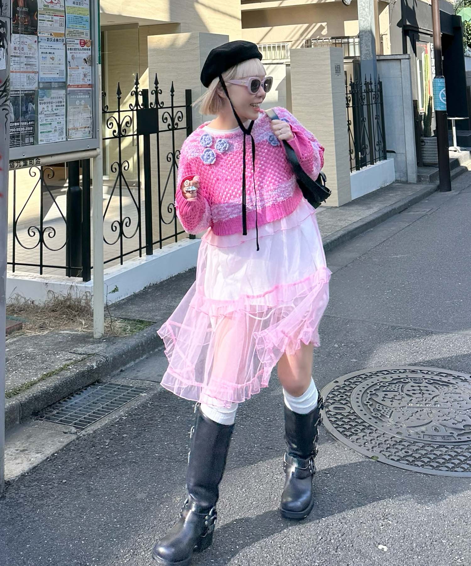 フリルティアードキャミワンピミニ