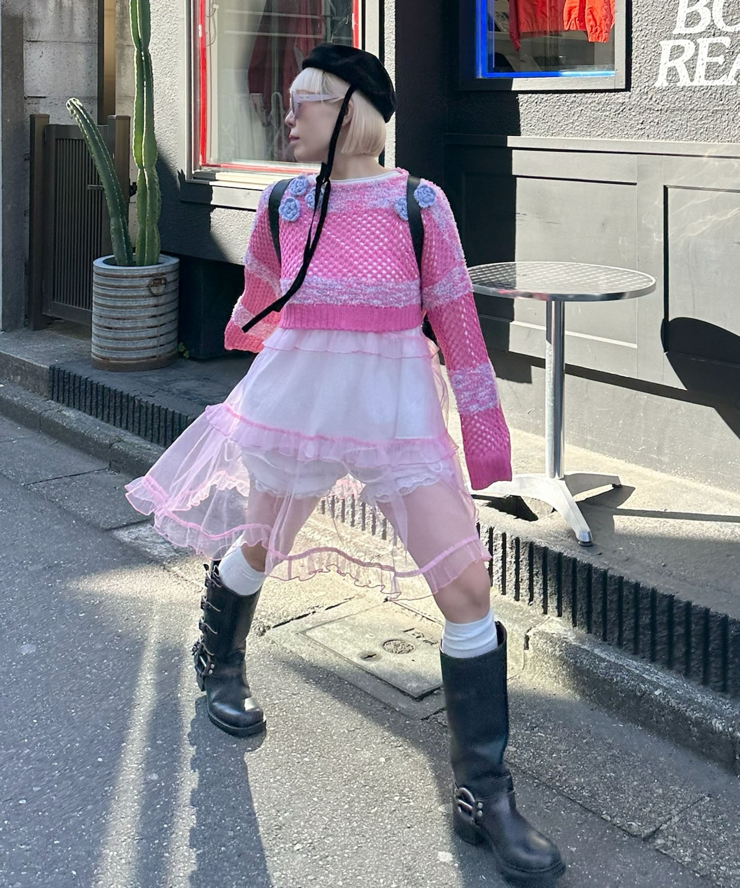 フリルティアードキャミワンピミニ