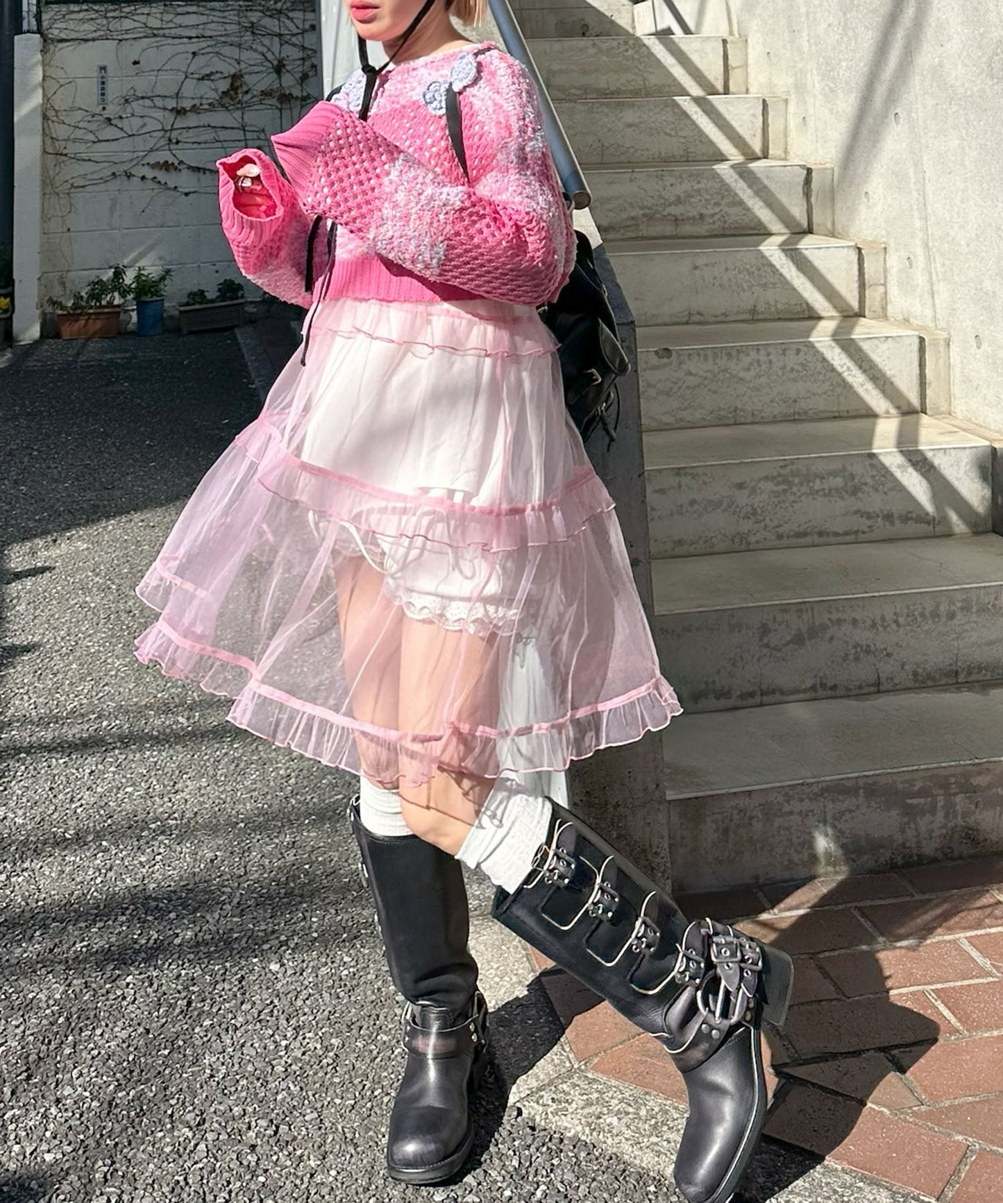 フリルティアードキャミワンピミニ