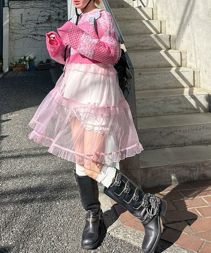 フリルティアードキャミワンピミニ