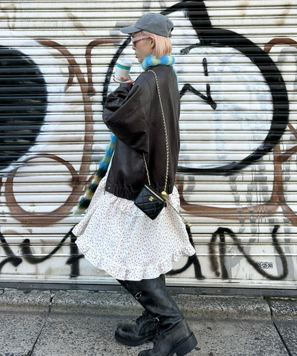 フリルティアードキャミワンピミニ