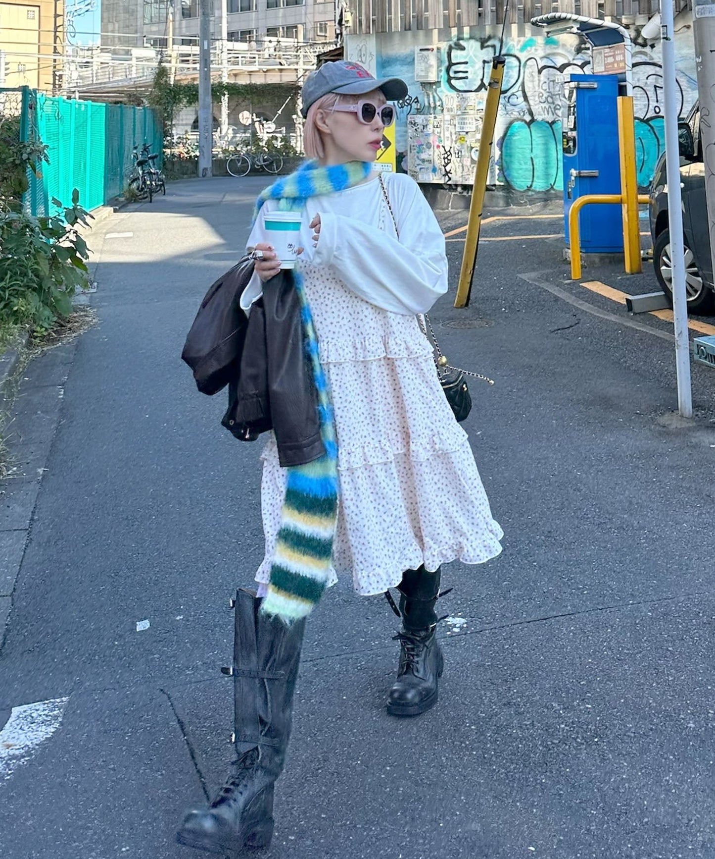 フリルティアードキャミワンピミニ