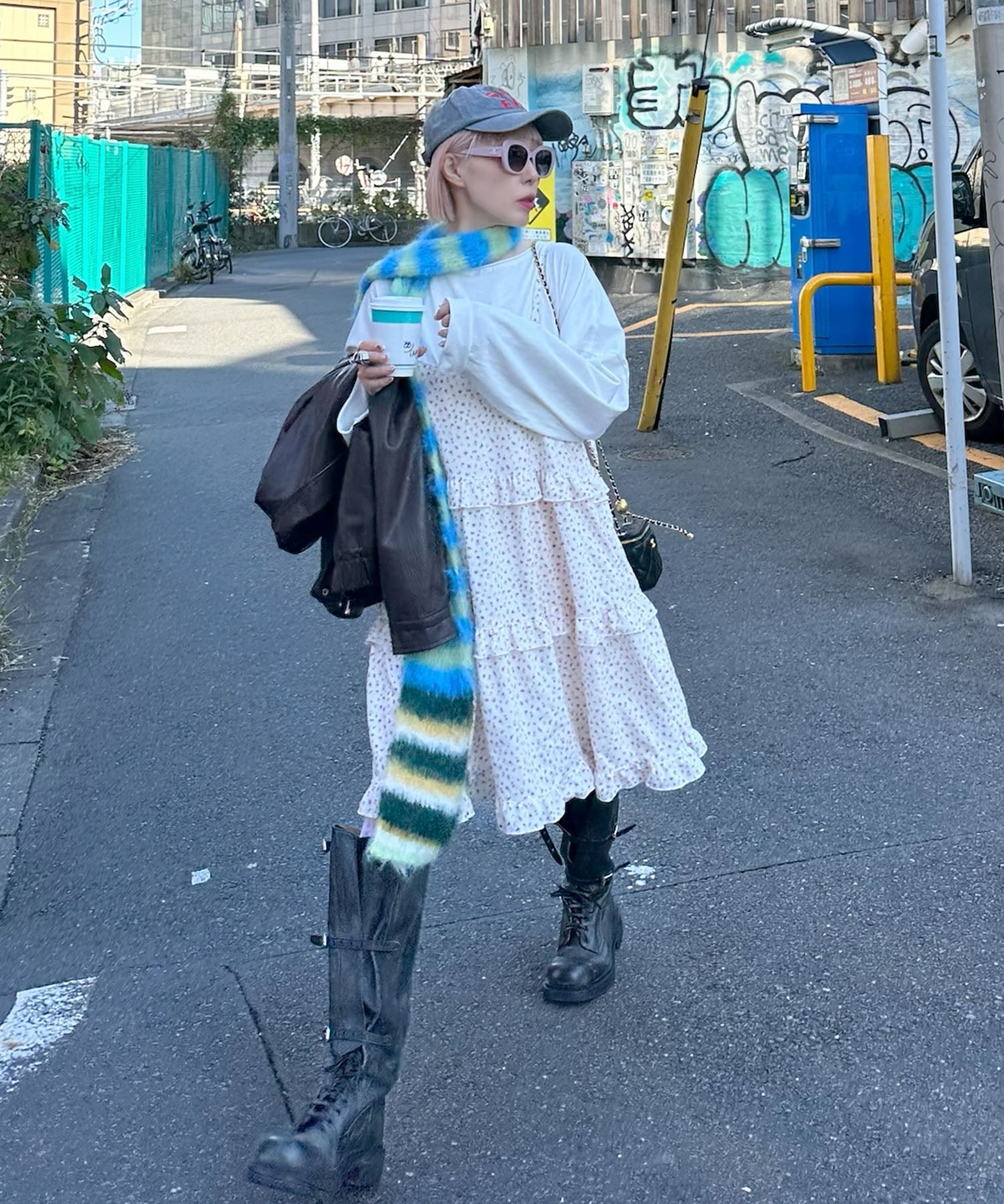 フリルティアードキャミワンピミニ