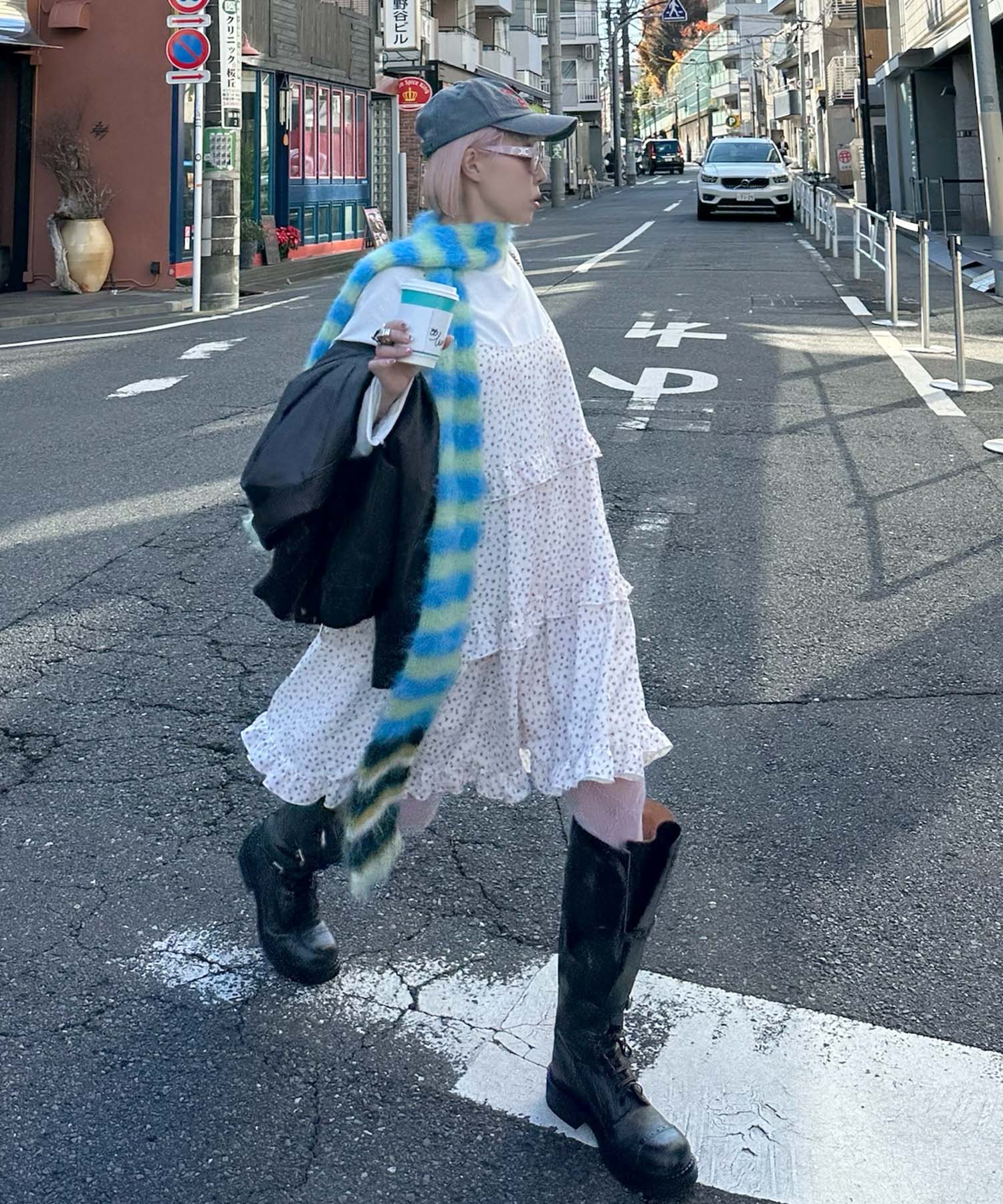 フリルティアードキャミワンピミニ