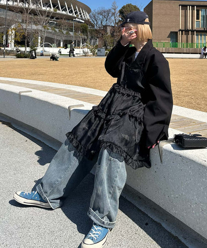 フリルティアードキャミワンピミニ