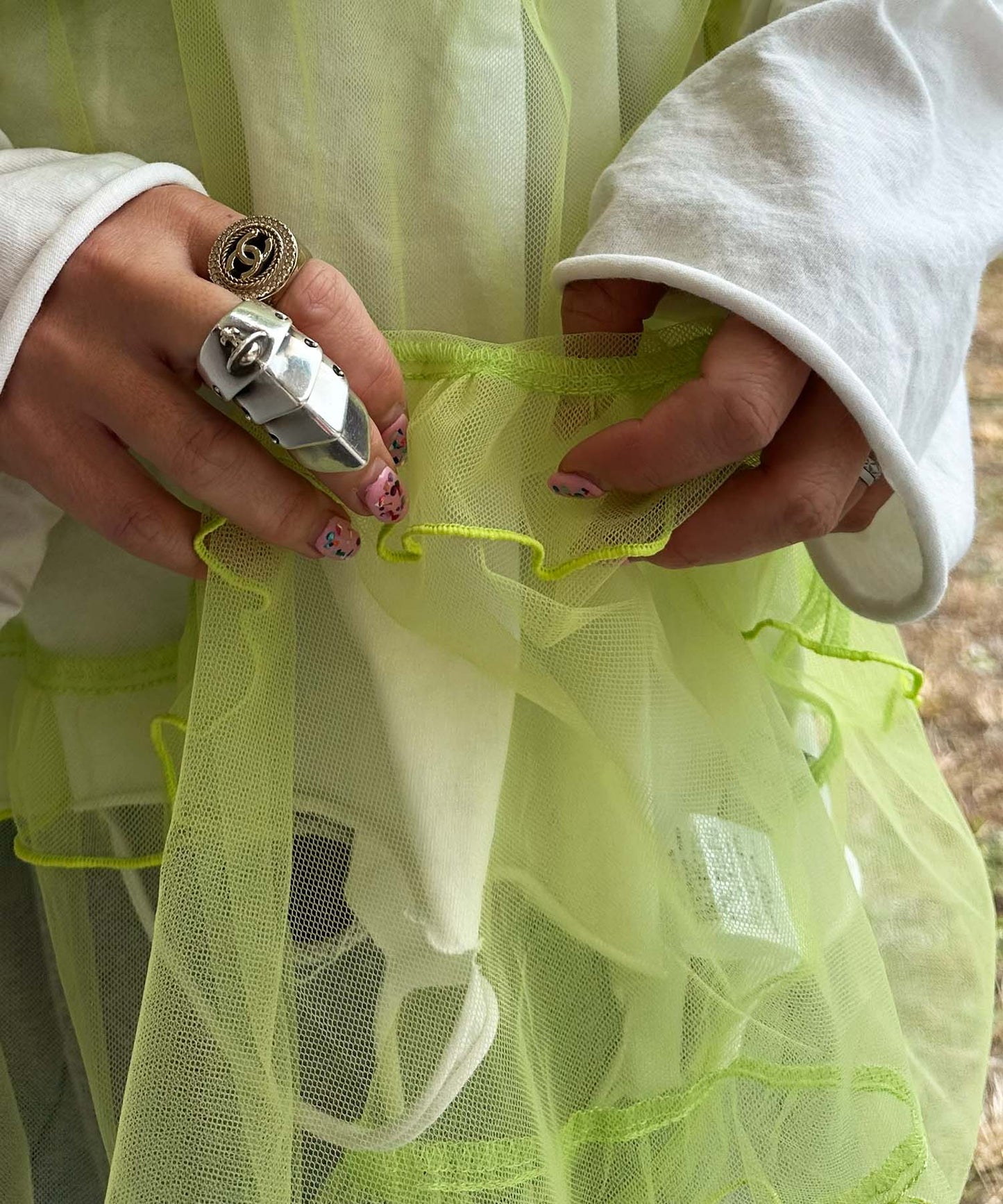 フリルティアードキャミワンピミニ