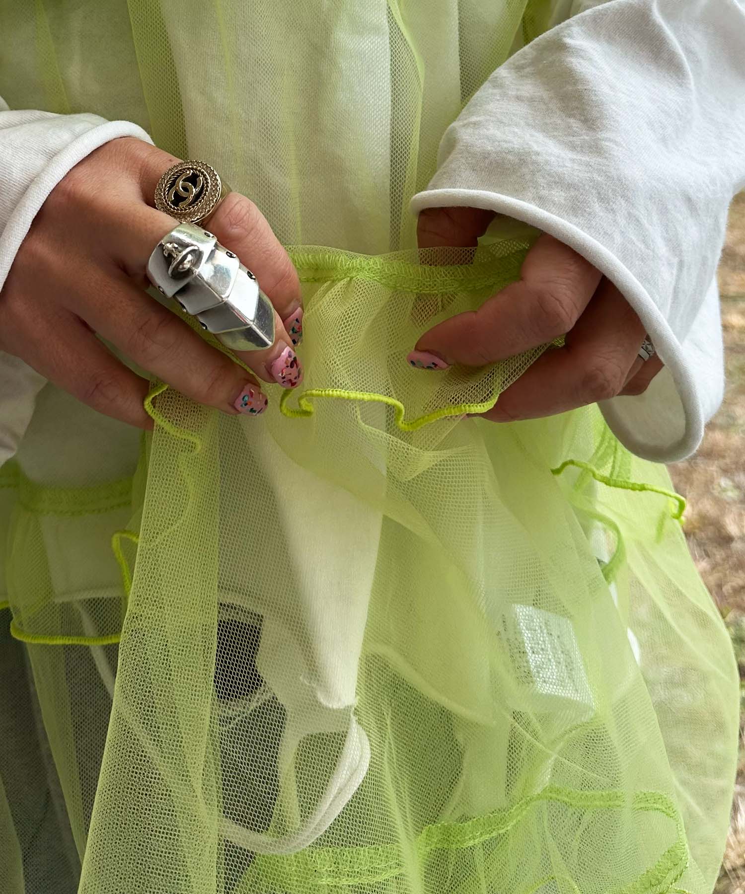 フリルティアードキャミワンピミニ