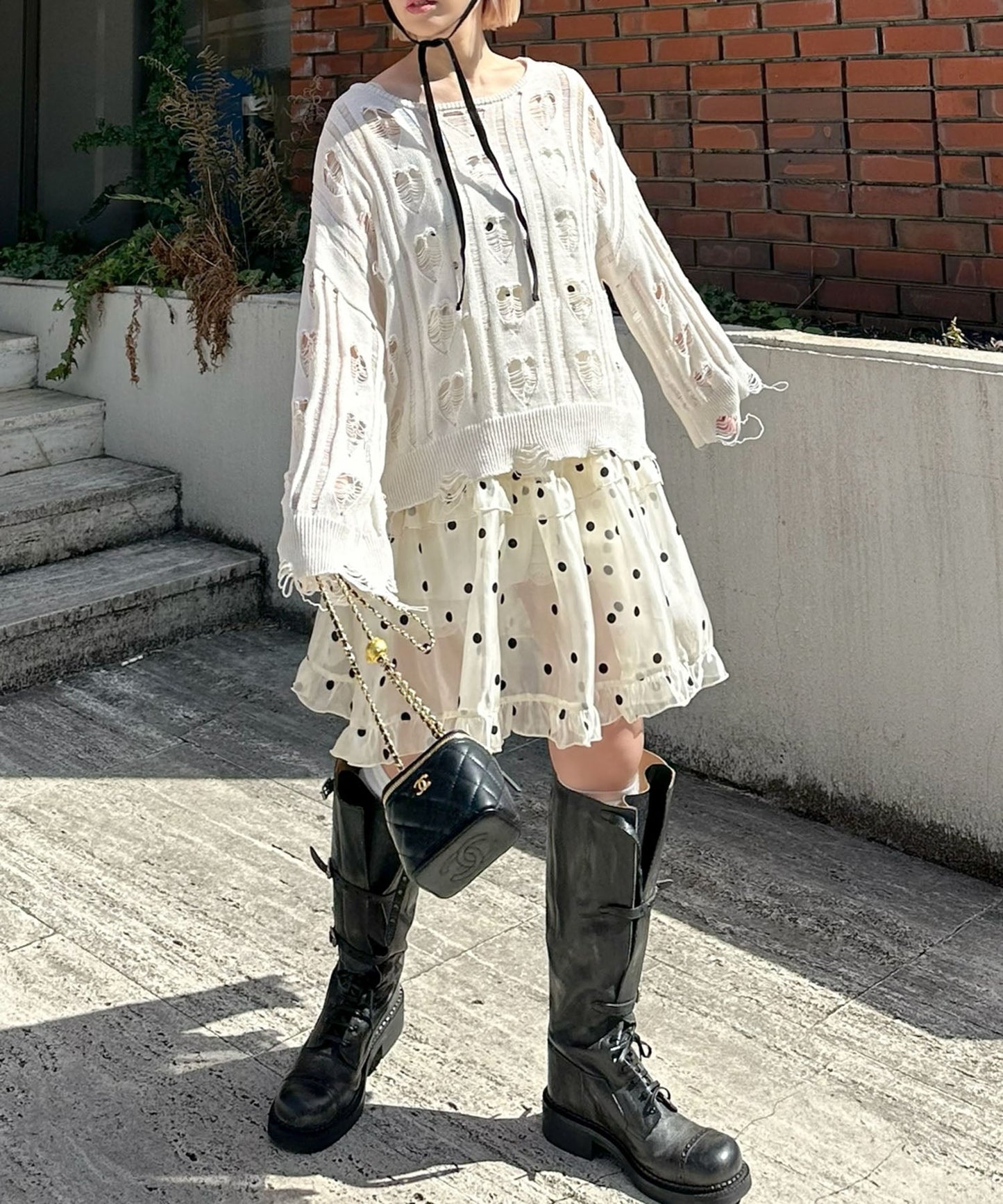 フリルティアードキャミワンピミニ