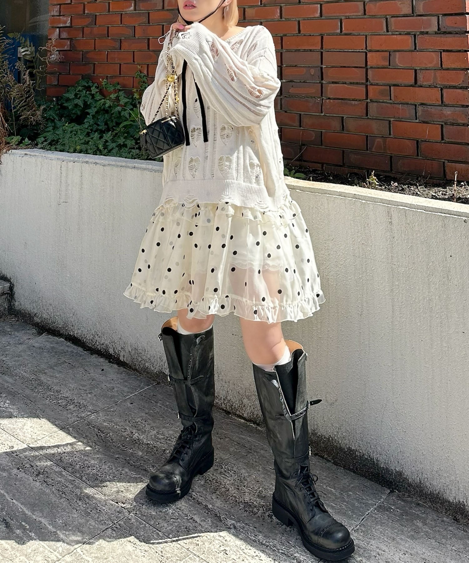 フリルティアードキャミワンピミニ