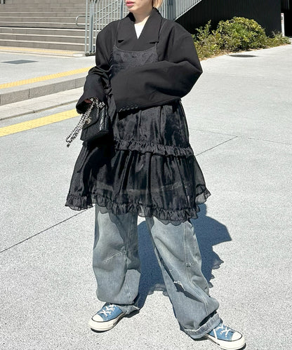 フリルティアードキャミワンピミニ