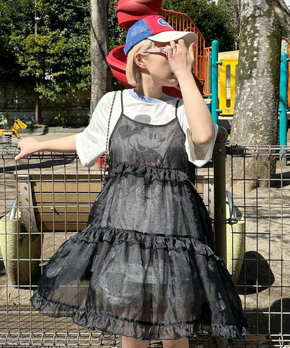 フリルティアードキャミワンピミニ