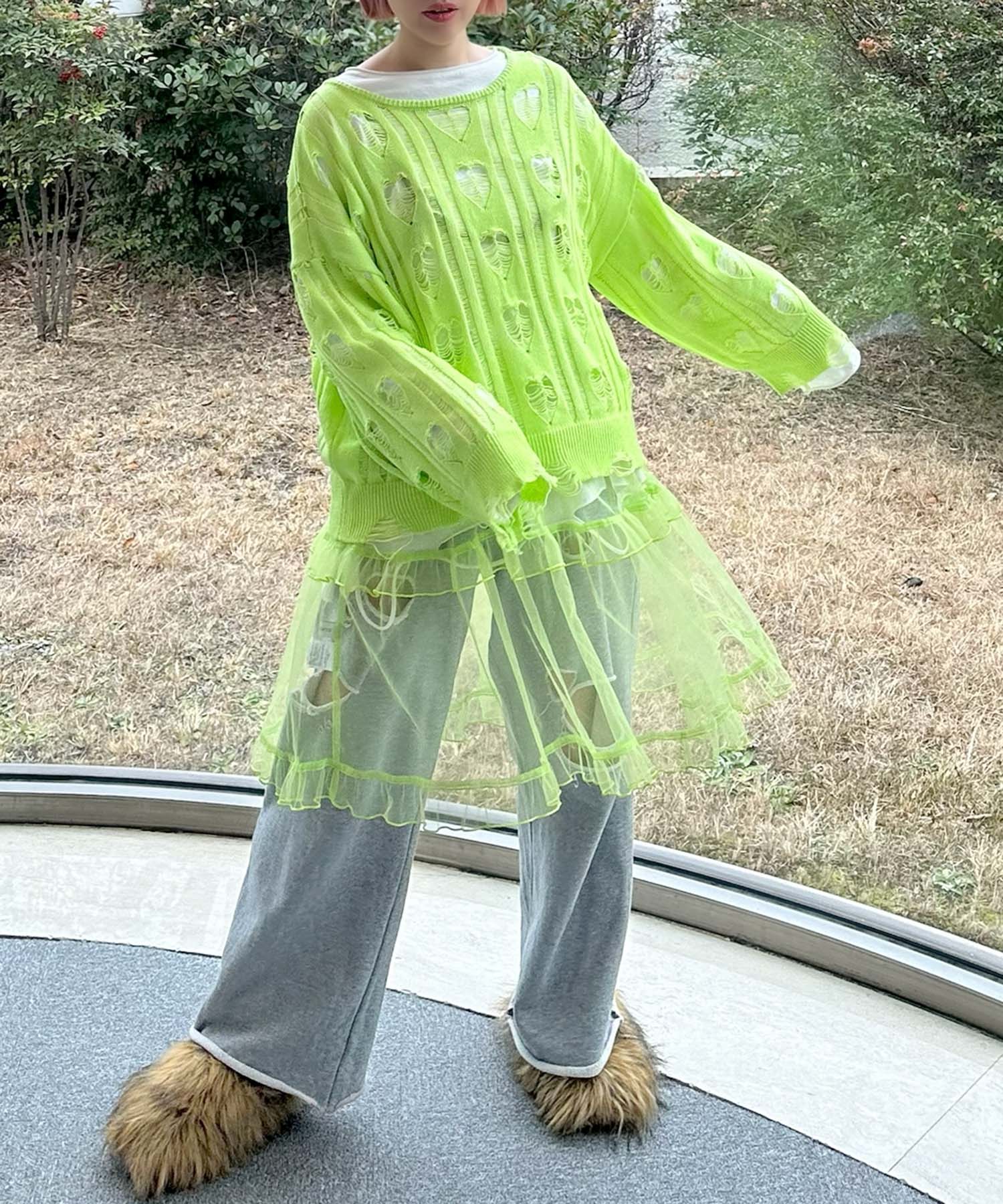 フリルティアードキャミワンピミニ