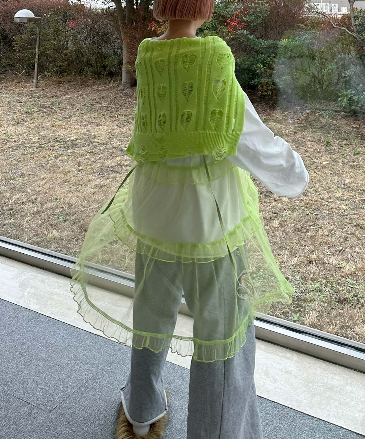 フリルティアードキャミワンピミニ
