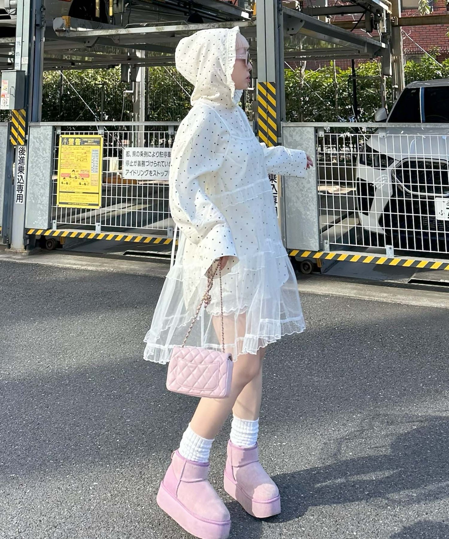 フリルティアードキャミワンピミニ