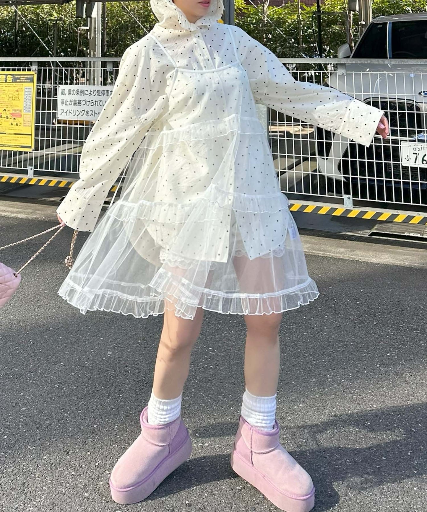 フリルティアードキャミワンピミニ