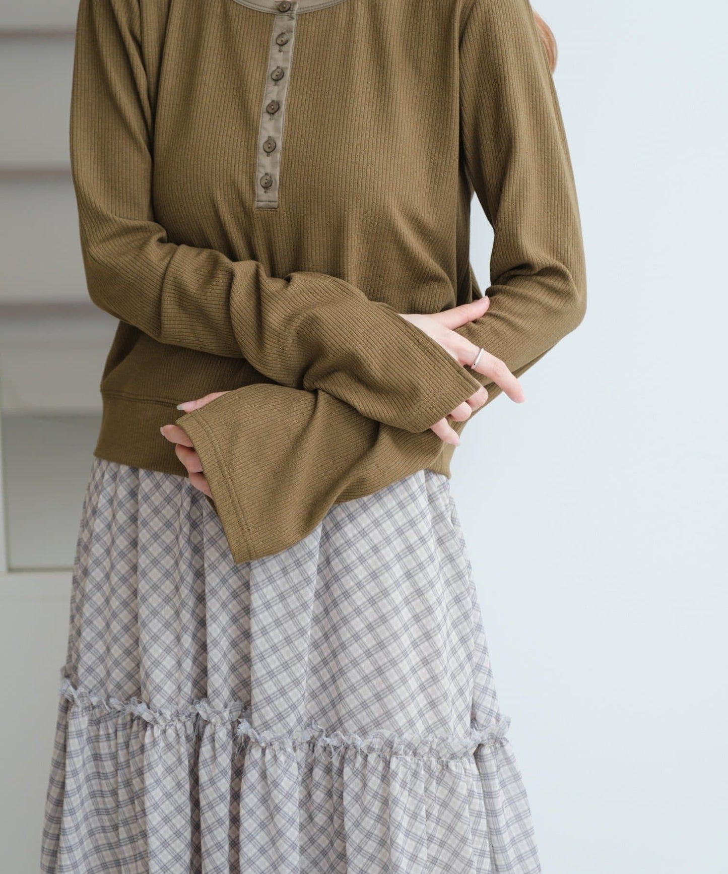 Kastane Henry rib top