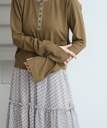 Kastane Henry rib top