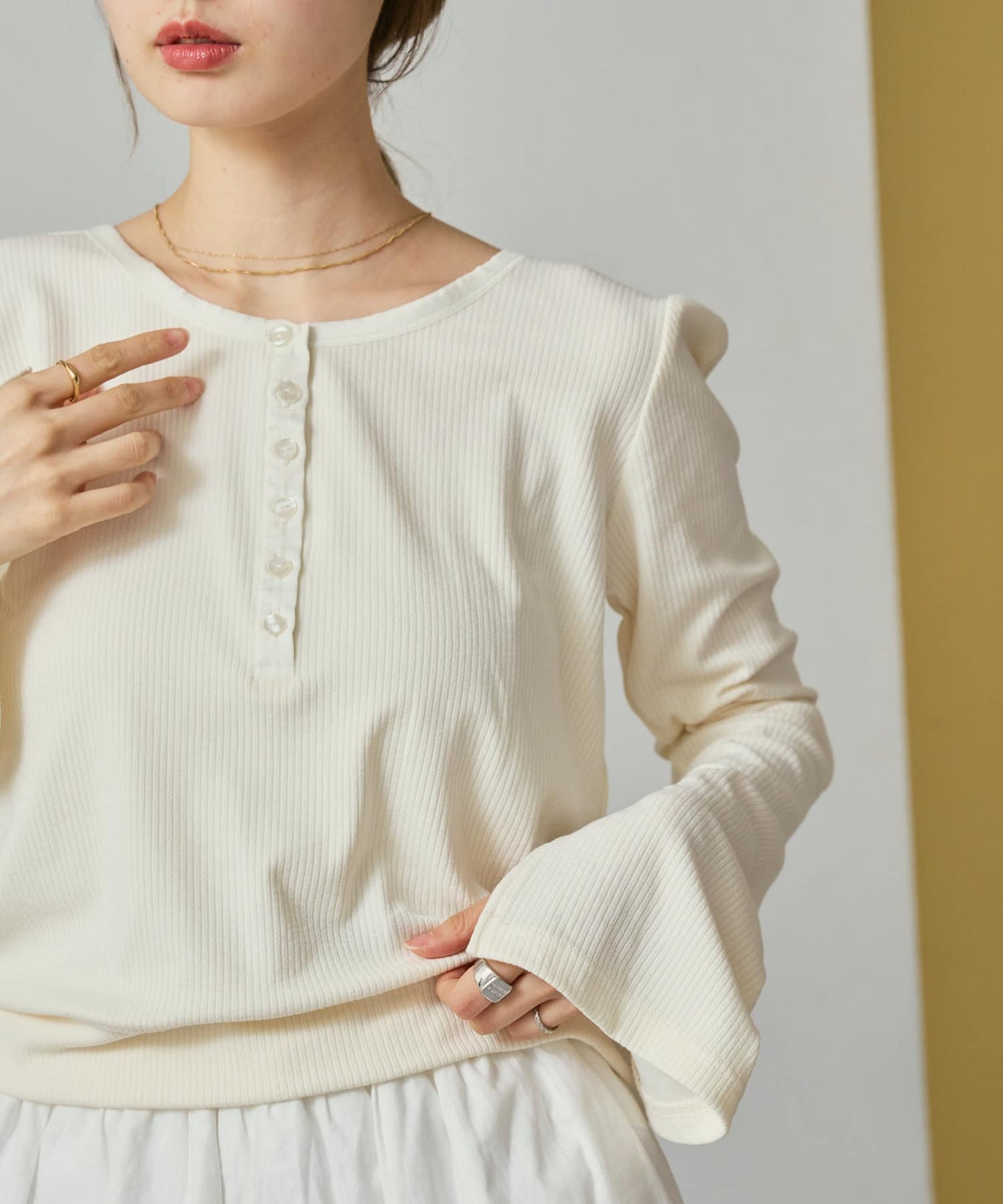 Kastane Henry rib top