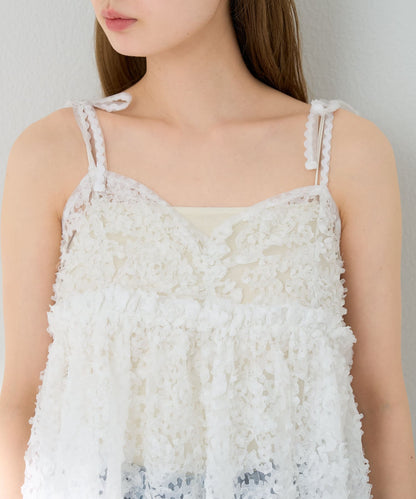 Kastane 2way 花花薄紗吊帶背心