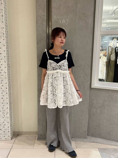 Kastane 2way 花花薄紗吊帶背心