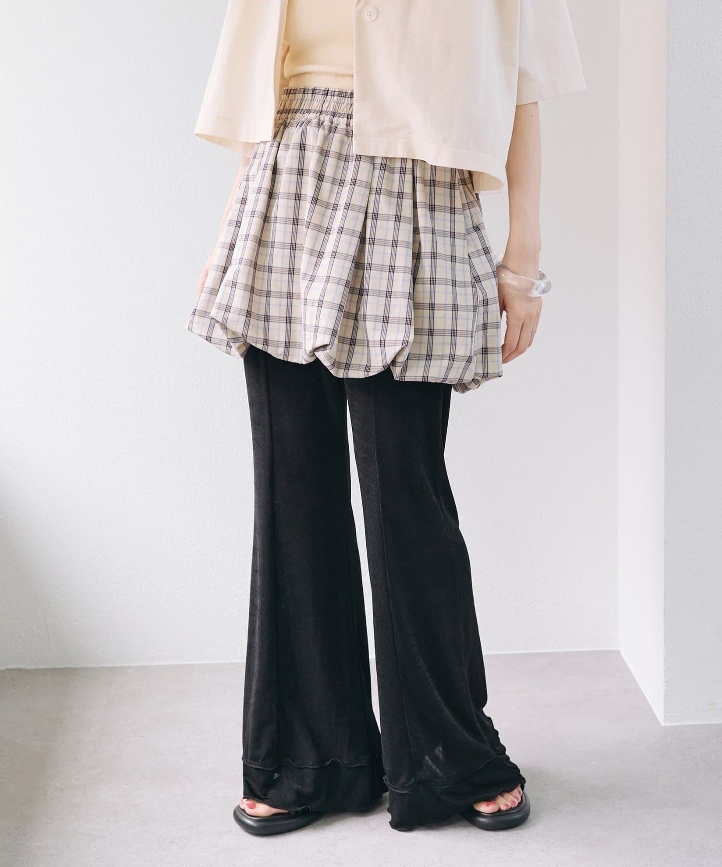 Kastane Ruffle邊喇叭褲