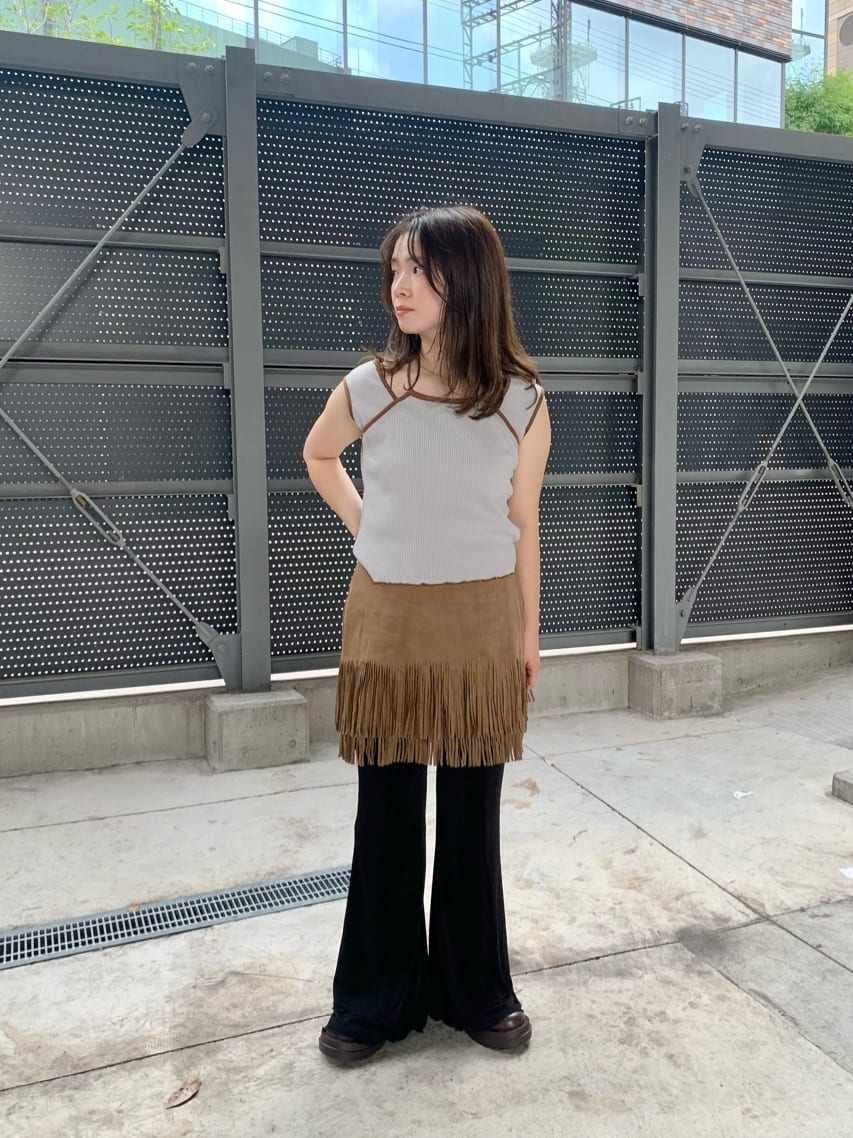 Kastane Ruffle邊喇叭褲