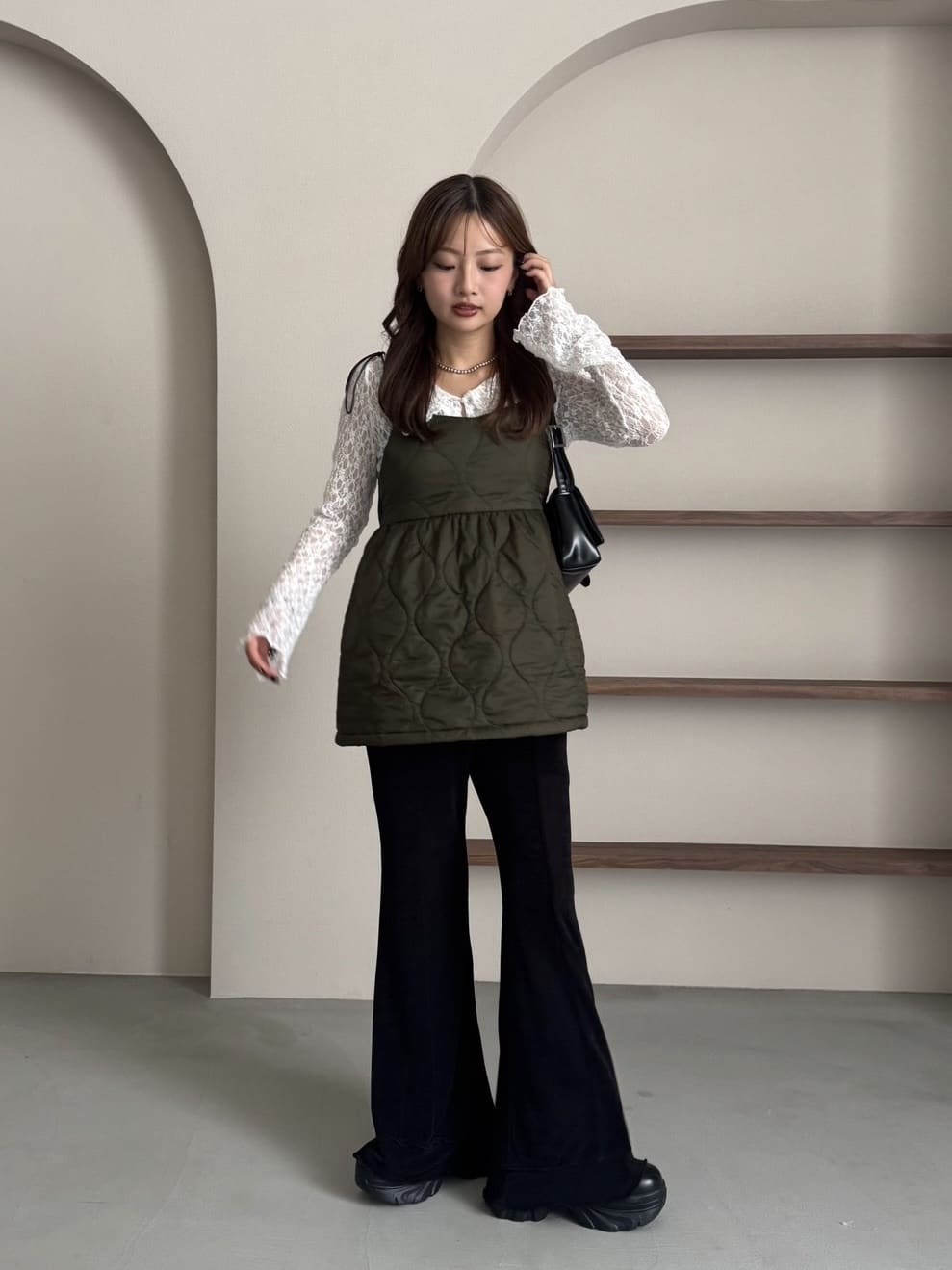 Kastane Ruffle邊喇叭褲