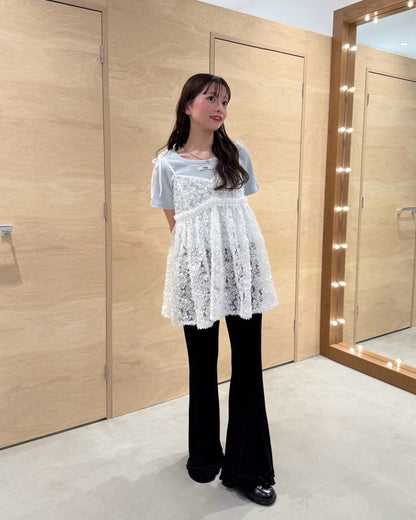 Kastane Ruffle邊喇叭褲