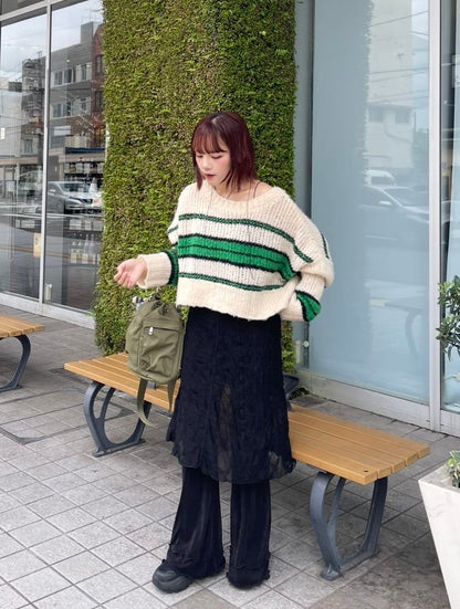 Kastane Ruffle邊喇叭褲