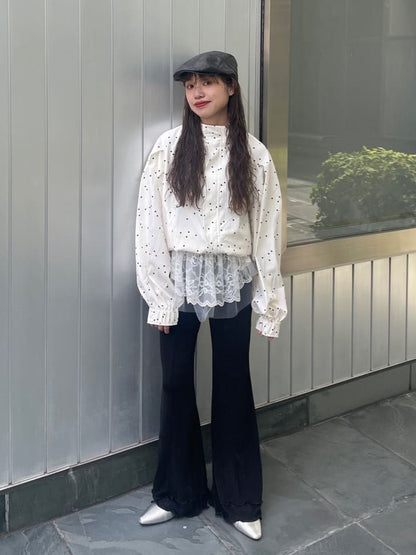 Kastane Ruffle邊喇叭褲