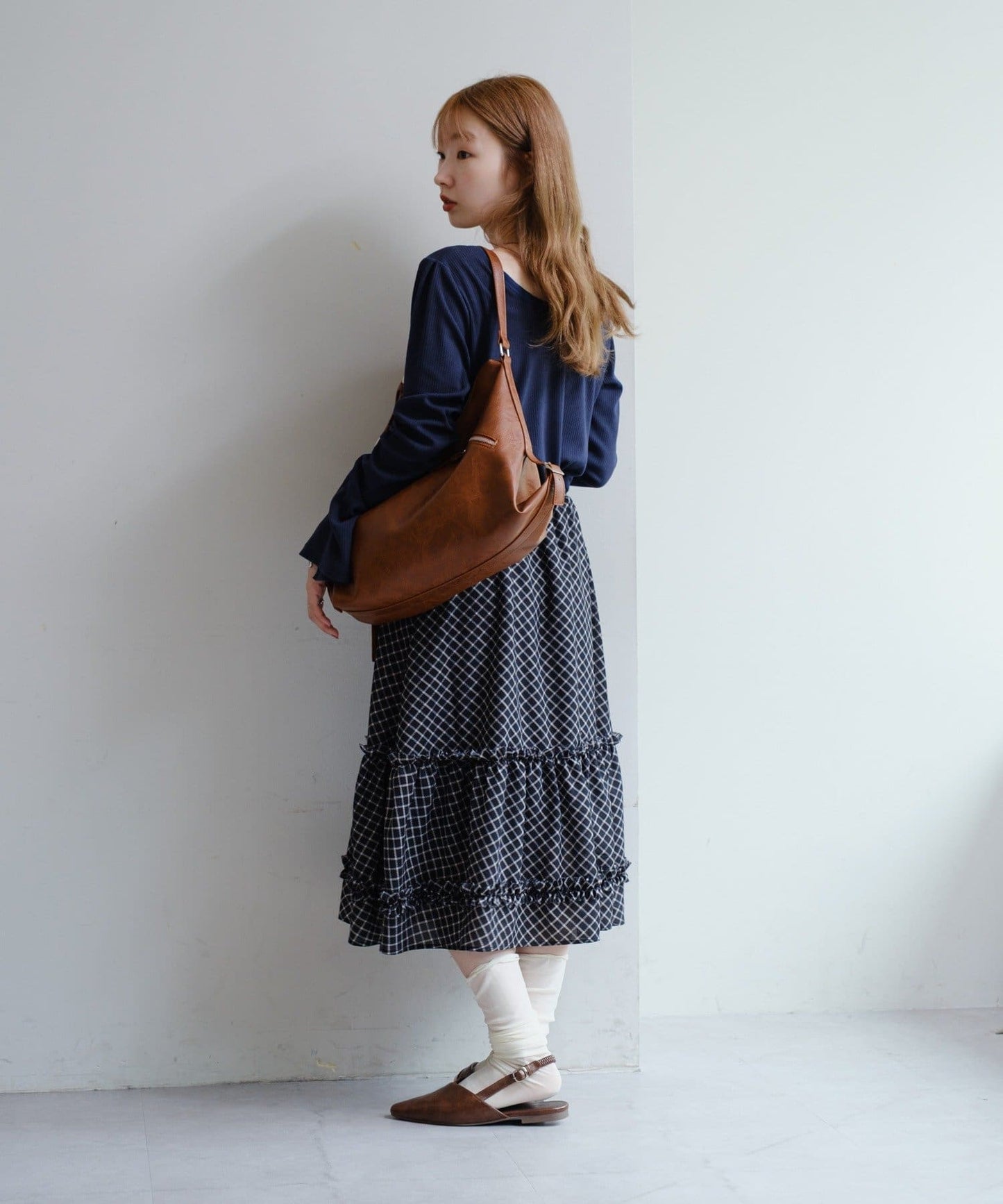 Kastane 荷葉邊中長裙