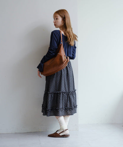 Kastane 荷葉邊中長裙