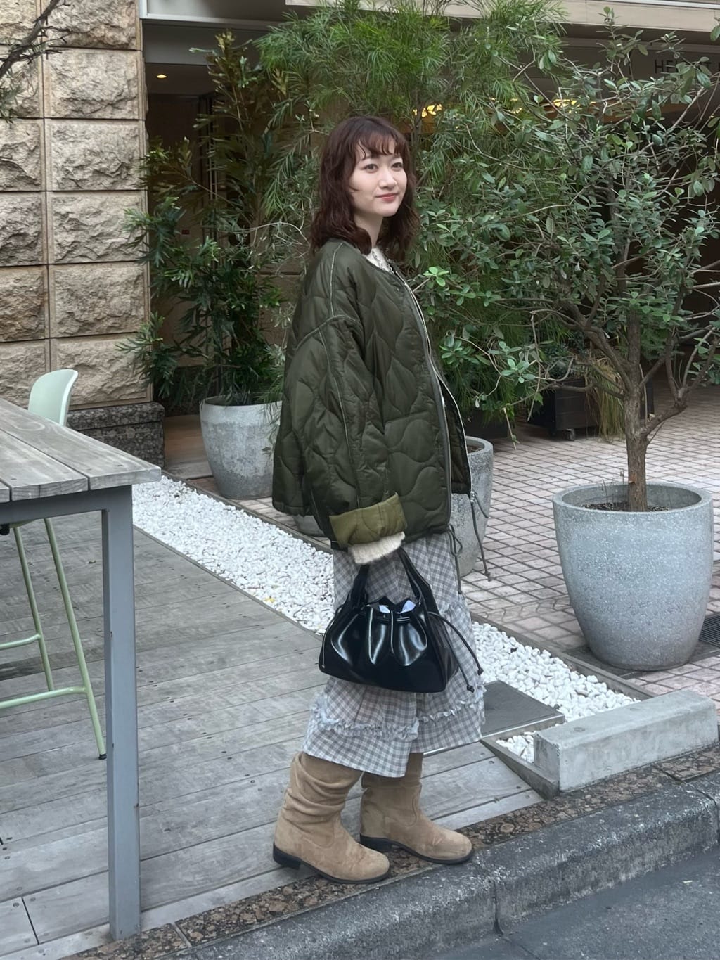 Kastane 荷葉邊中長裙