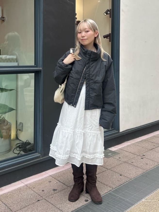 Kastane 荷葉邊中長裙