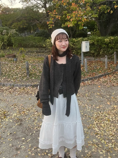 Kastane 荷葉邊中長裙