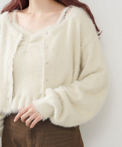 Kastane Feather knit ensemble SET