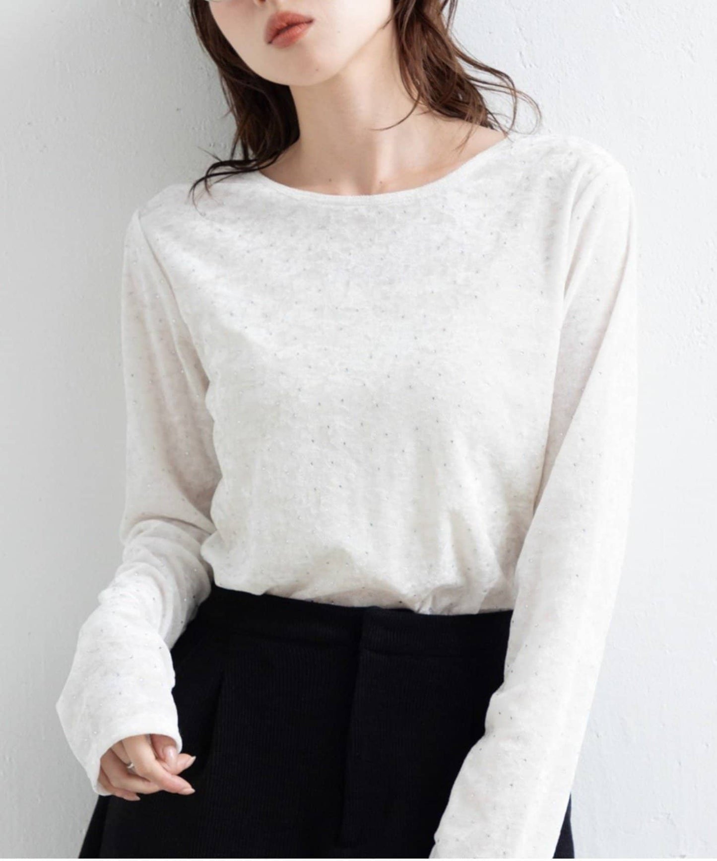 Kastane 鉚釘天鵝絨TOP